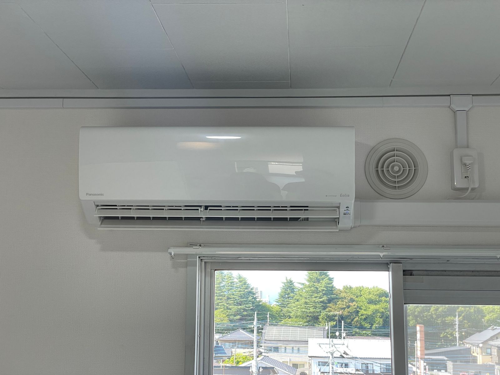 エアコンの設置と電源の増設